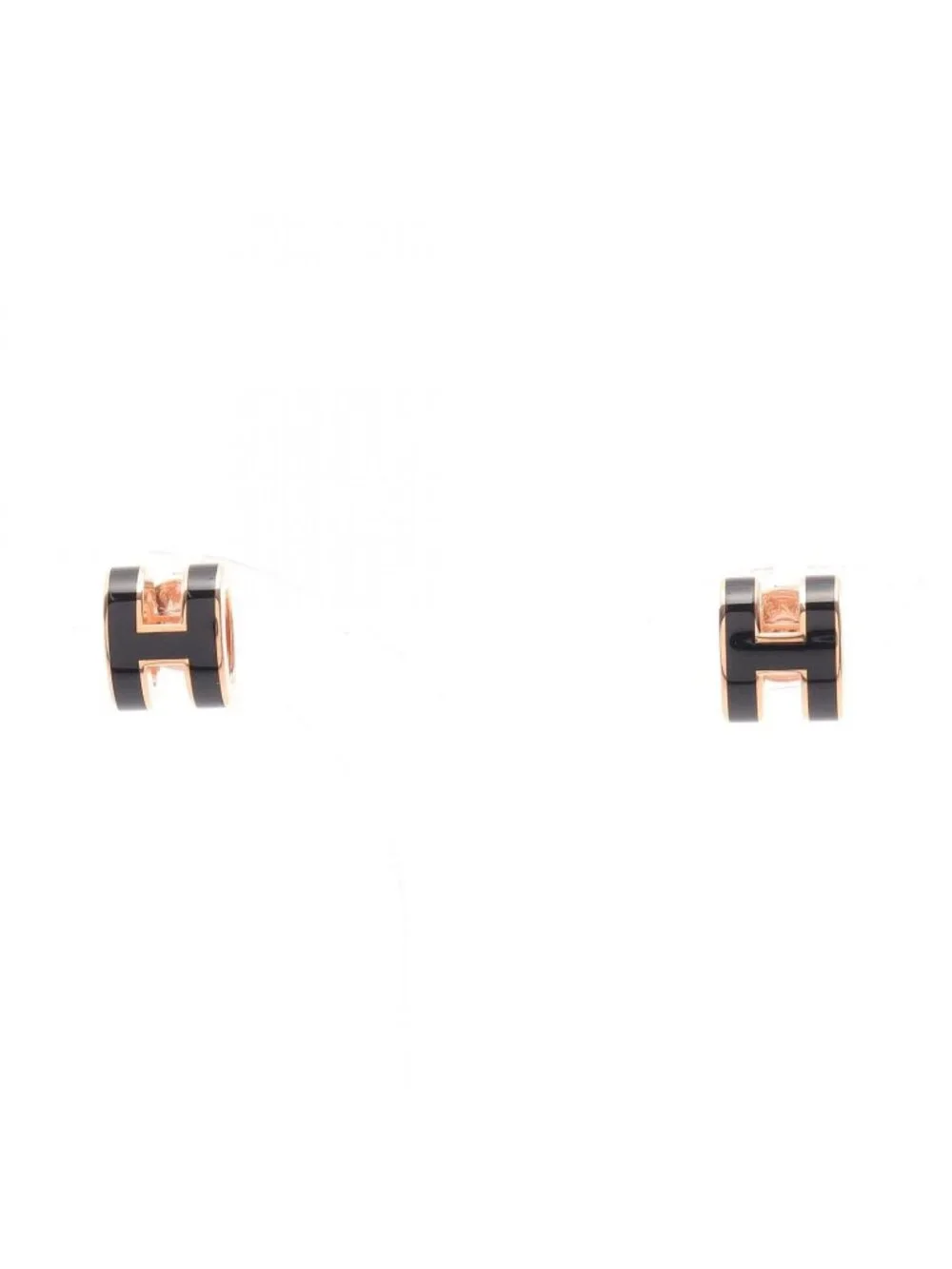 Hermes Earrings Mini Pop Black
